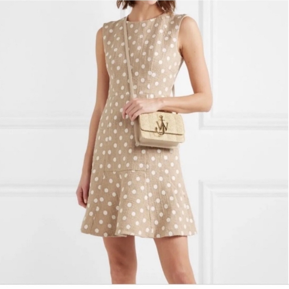 J Crew Tweed Polkadot Dress